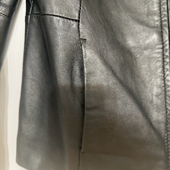 Style & Co. Genuine Leather Jacket – Black - Picture 10 of 12